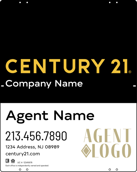 Steel Yard Sign Panel 30x24 DF - Century 21 | Lowen Sign