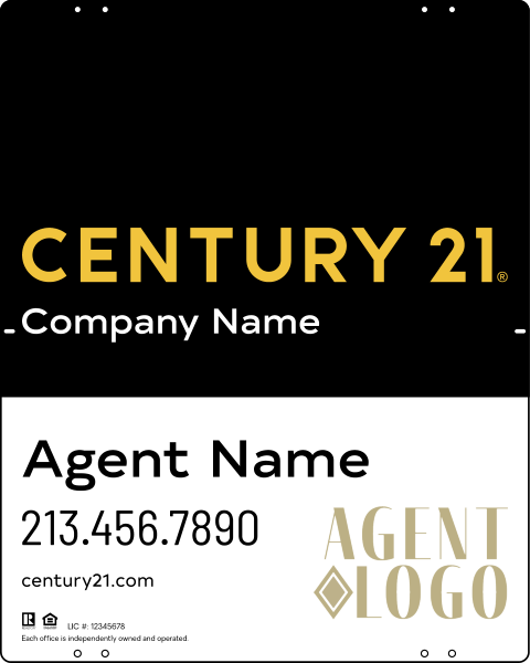 Steel Yard Sign Panel 30x24 DF - Century 21 | Lowen Sign