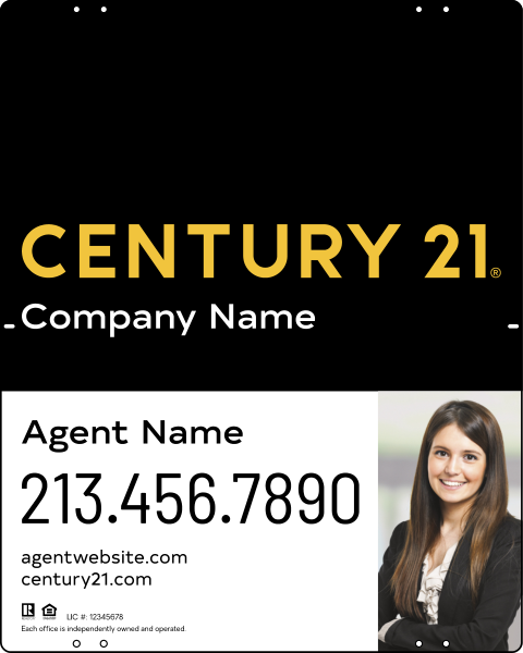 Steel Yard Sign Panel 30x24 DF - Century 21 | Lowen Sign