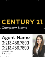 Steel Yard Sign Panel 30x24 DF - Century 21 | Lowen Sign