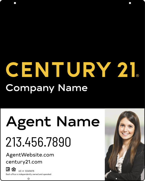 Steel Hanging Panel 30x24 DF - Century 21 | Lowen Sign