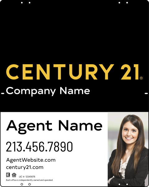 Steel Yard Sign Panel 30x24 DF - Century 21 | Lowen Sign