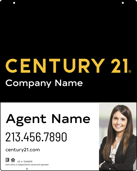 Steel Hanging Panel 30x24 DF - Century 21 | Lowen Sign