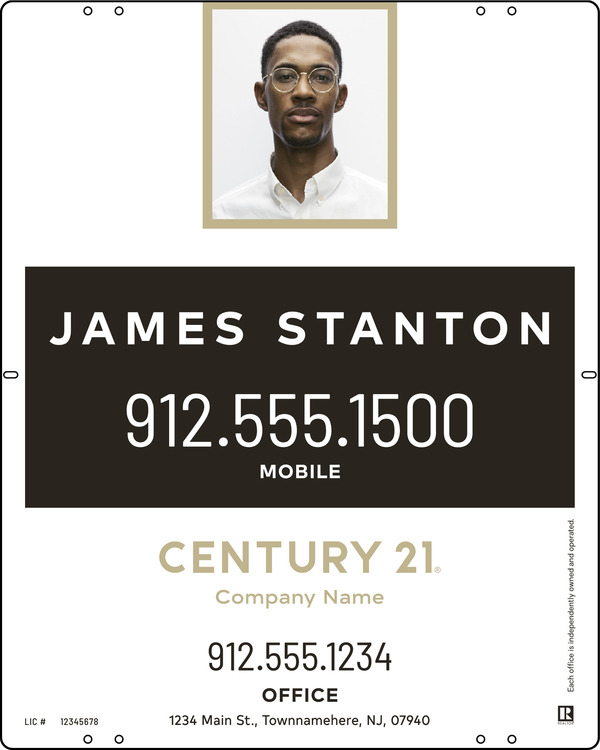 Aluminum Composite Agent Photo Centric Yard Panel 30x24 - C21