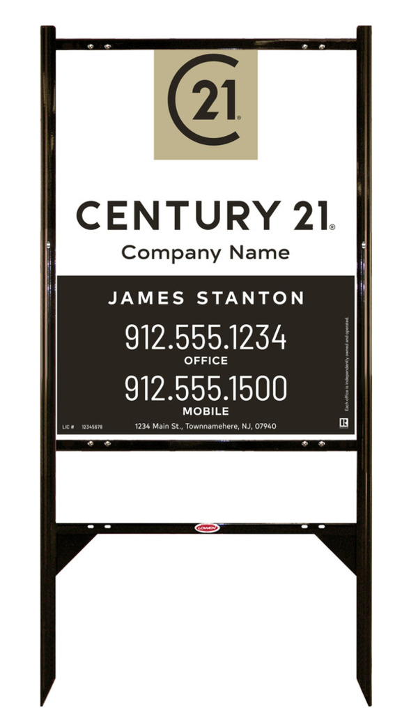 Gibraltar Frame Unit 30x24 Aluminum Composite Agent Sales - Century 21 | Lowen Sign