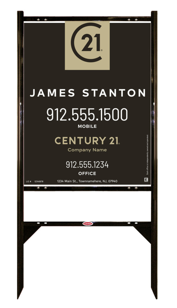 Gibraltar Frame Unit 30x24 Aluminum Composite Agent Centric - Century 21 | Lowen Sign