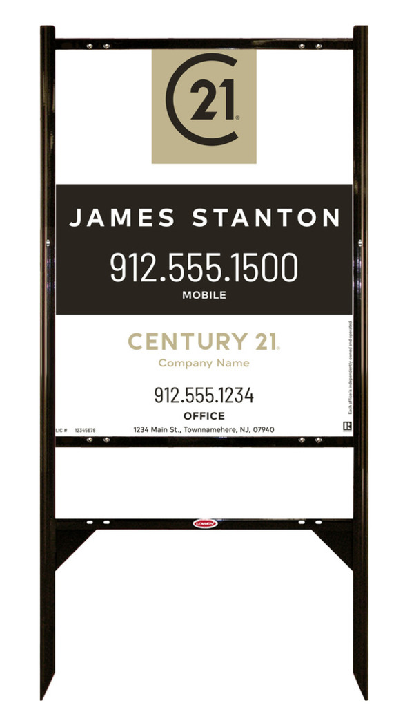 Gibraltar Frame Unit 30x24 Aluminum Composite Agent Centric Property - Century 21 | Lowen Sign