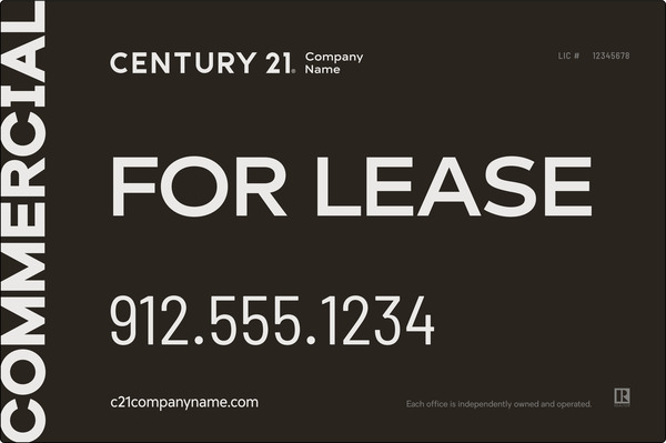 Century 21 Commercial For Lease Alumalite Panel 48x72 SF - C21
