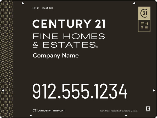 Steel Hanging Panel 18x24 DF - Century 21 | Lowen Sign