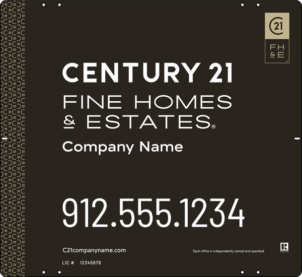 Steel Yard Sign Panel 22x24 DF - Century 21 | Lowen Sign