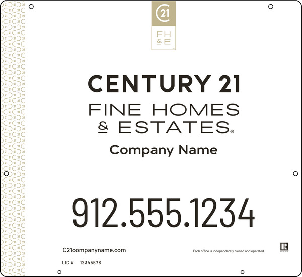 Steel Hanging Panel 22x24 DF - Century 21 | Lowen Sign