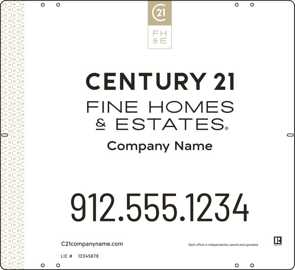 Steel Yard Sign Panel 22x24 DF - Century 21 | Lowen Sign