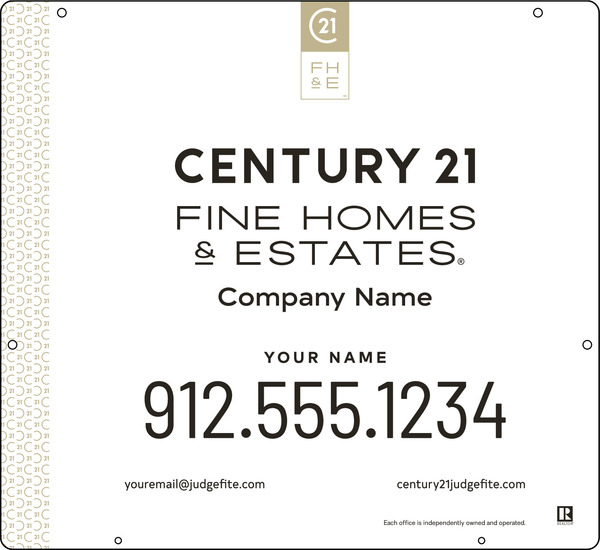 Steel Hanging Panel 22x24 DF - Century 21 | Lowen Sign