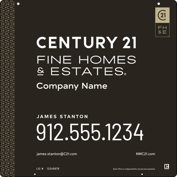 Steel Hanging Panel 24x24 DF - Century 21 | Lowen Sign