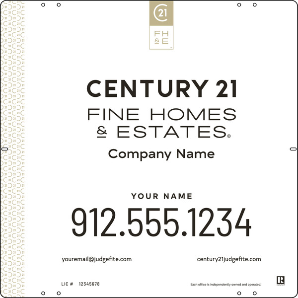 Steel Yard Sign Panel 24x24 DF - Century 21 | Lowen Sign