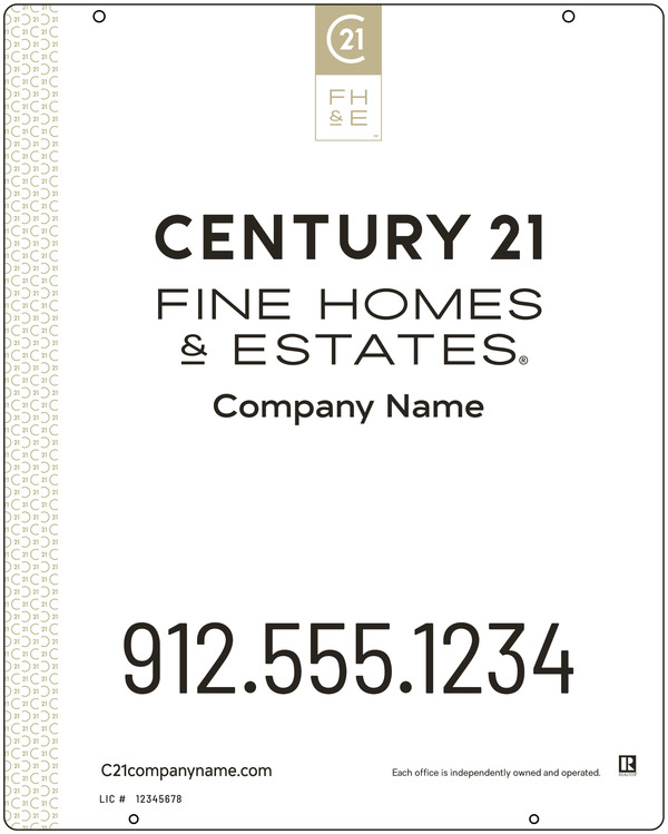 Steel Hanging Panel 30x24 DF - Century 21 | Lowen Sign