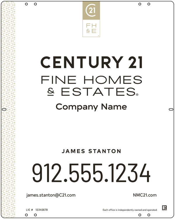 Steel Yard Sign Panel 30x24 DF - Century 21 | Lowen Sign