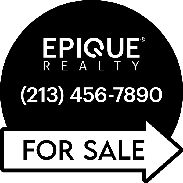 Directional Office For Sale Cut to Shape sign Panel, 18h x 24w, 4mm Corrugated Plastic