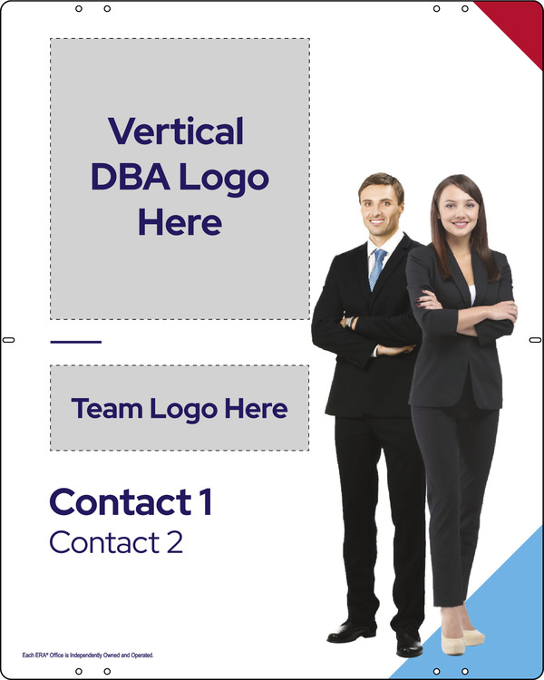 Team Logo w Photo Sign Panel, 30h x 24w, Steel
