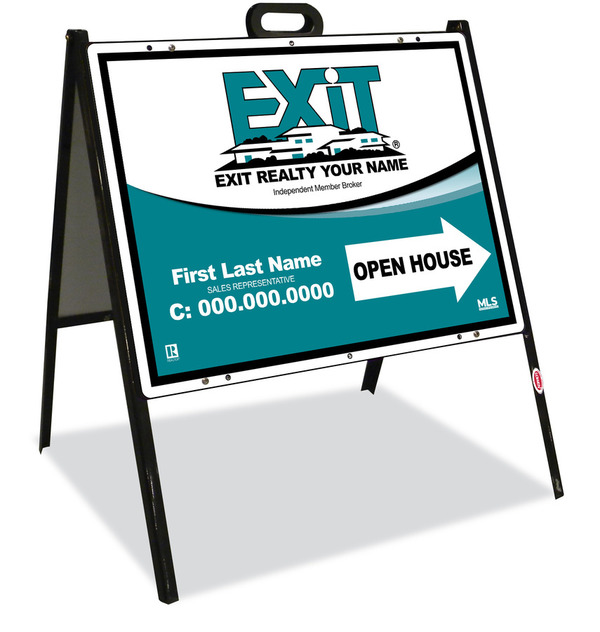 Steel A-Frame Sign Unit, 18h x 24w