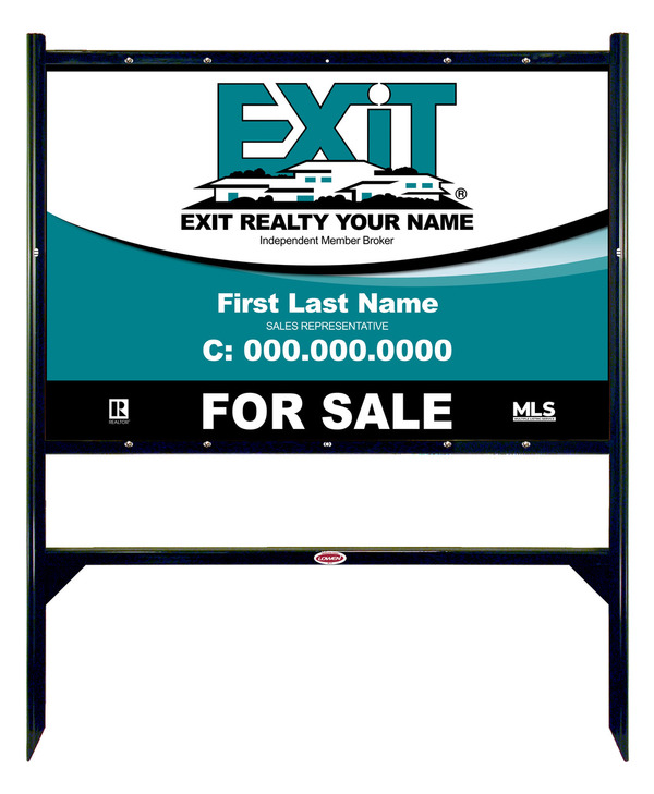 Black Angle Iron Sign Unit, 24h x 36w