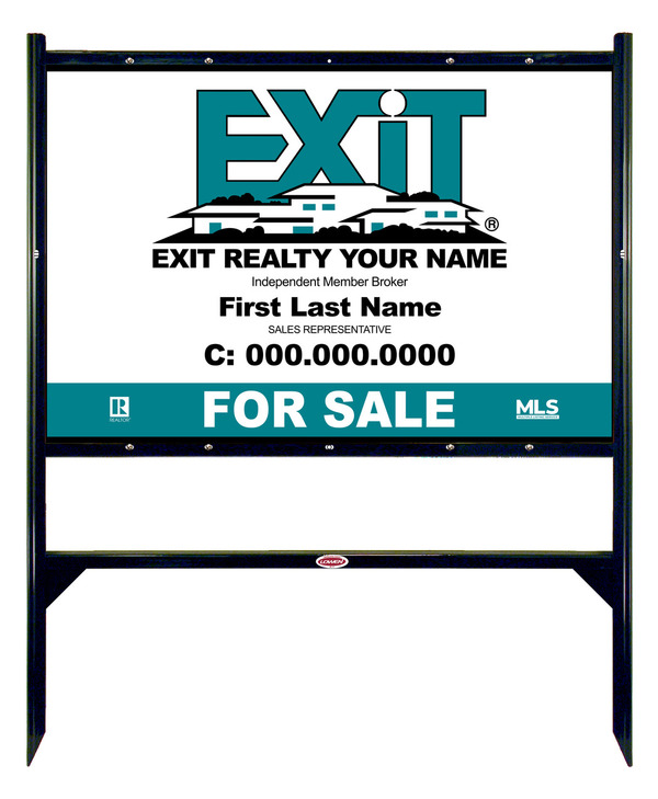 Black Angle Iron Sign Unit, 24h x 36w