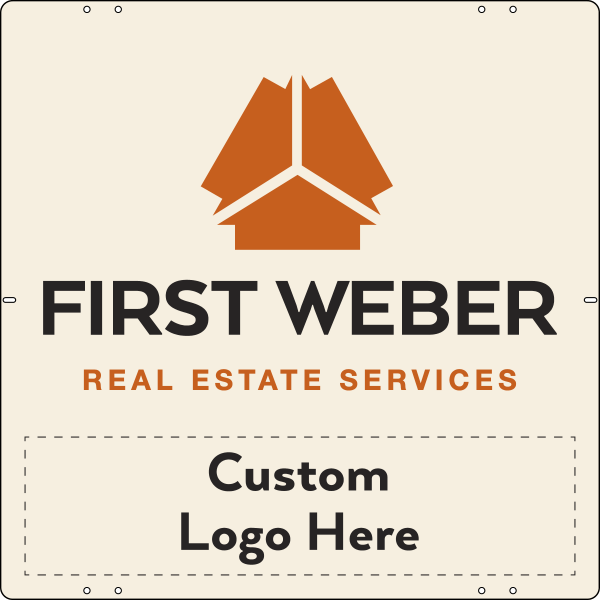 Logo Sign Panel, 24h x 24w, Steel