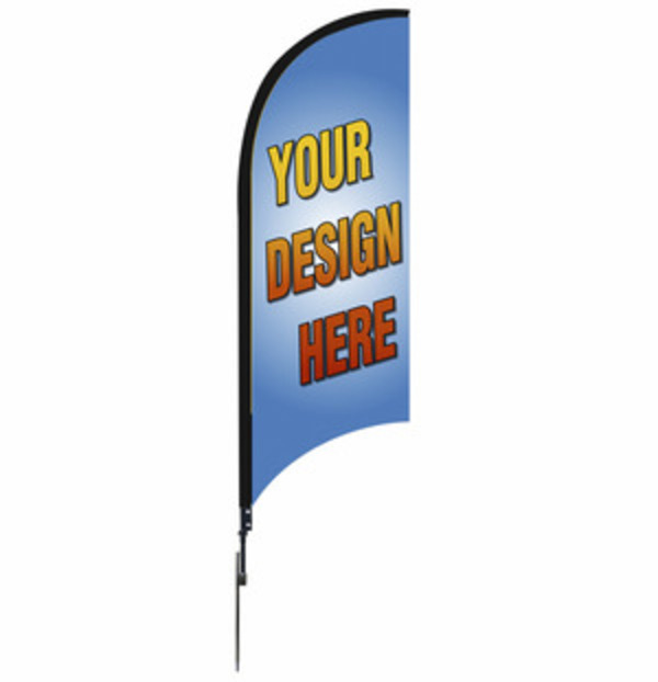 9FT Custom Feather Flag Unit