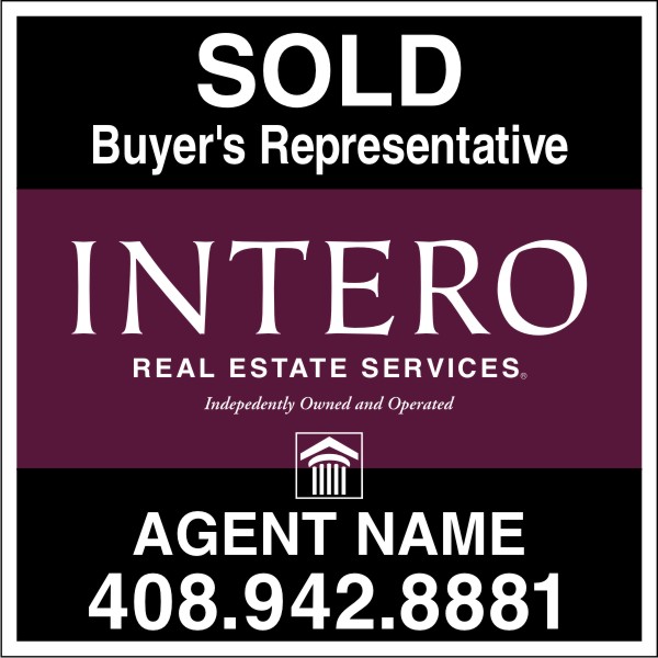 real estate hanging sign panel with grommets, 24 GA steel 24h x 24w