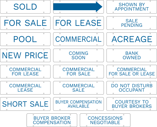 Message Sign Rider, 6h x 22w, 3mm Aluminum Composite