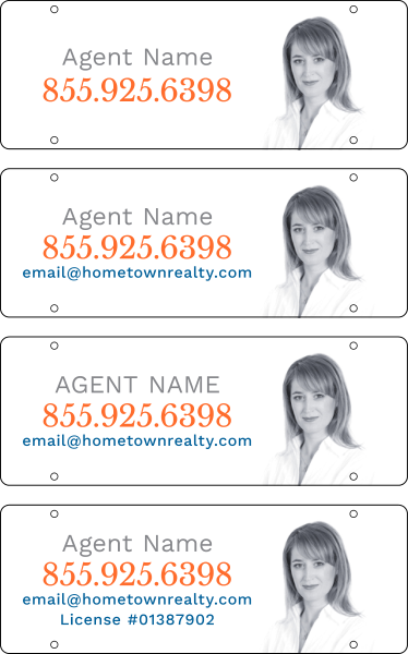 Agent Photo Sign Rider, 8h x 22w, 3mm Aluminum Composite
