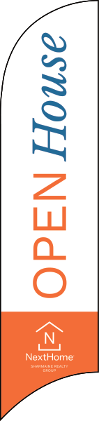 Open House Feather Flag Only, 10-Foot- Printed on both sides