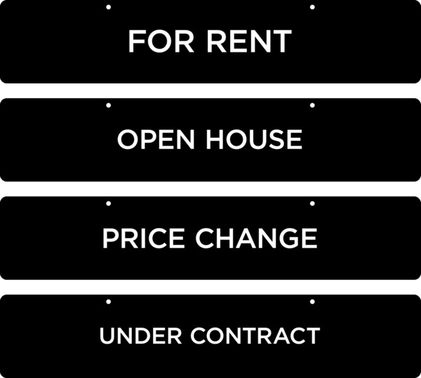 Message Sign Riders, 6h x 30w, 3MM Aluminum Composite