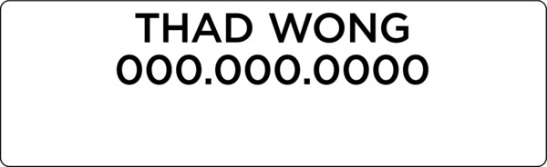 Agent Name Sign Rider, 9h x 29w, 3MM Aluminum Composite -  2 Post & Fence Frame Setup Sold Separately