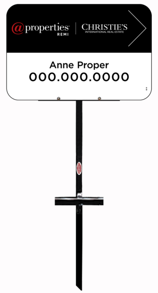T-Stake and Agent Name Sign Panel Unit, 12h x 18w, 3MM Aluminum Composite