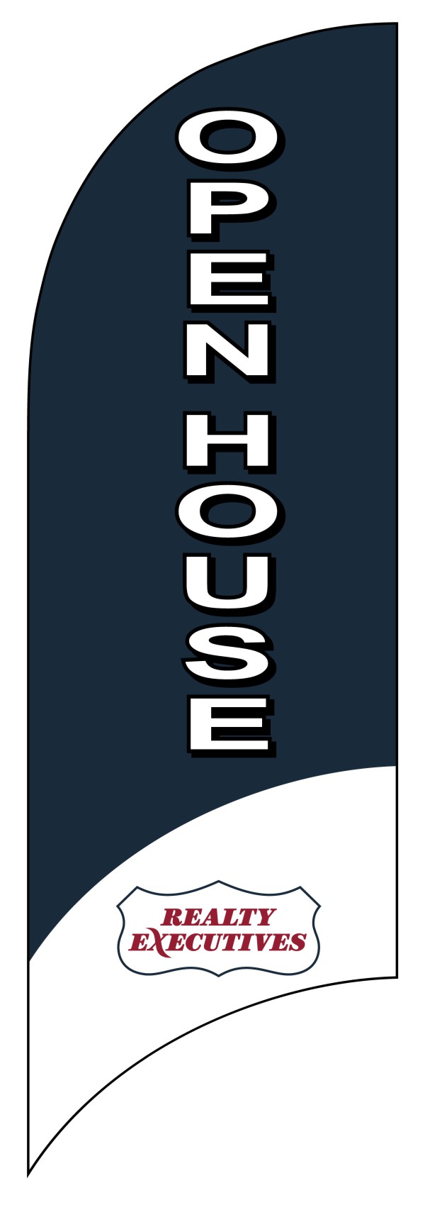 Real Estate Open House Feather Flag only, 7-foot