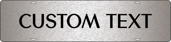 Custom Sign Riders, 6h x 24w, 3MM Brushed Aluminum Composite