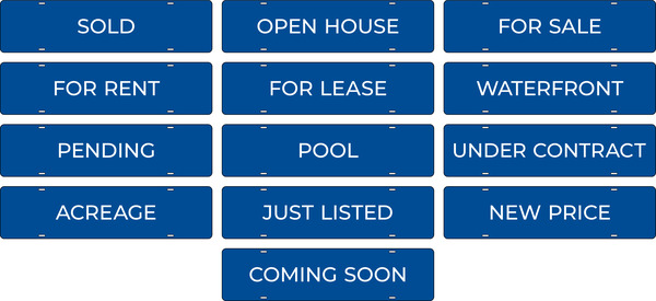 Message Sign Rider, 6h x 24w, .040 Aluminum