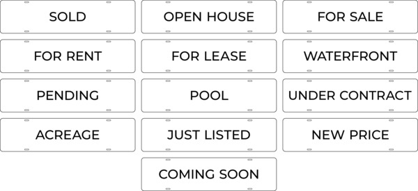 Message Sign Rider, 6h x 24w, .040 Aluminum