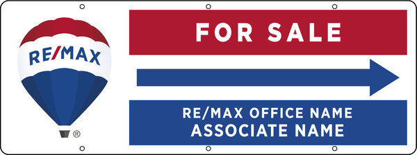 Directional For Sale Sign Panel, 9h x 24w
