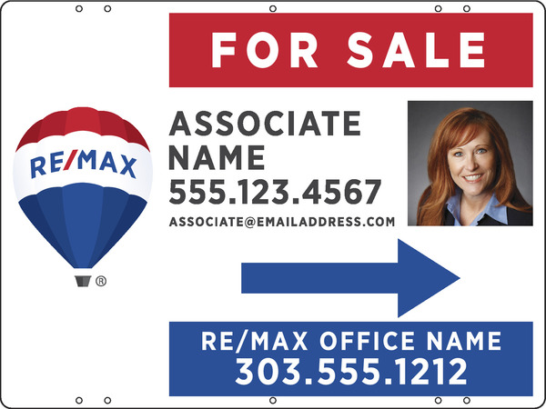 Directional Photo For Sale Sign Panel, 18h x 24w