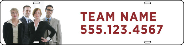 Team Photo Sign Rider, 6h x 24w