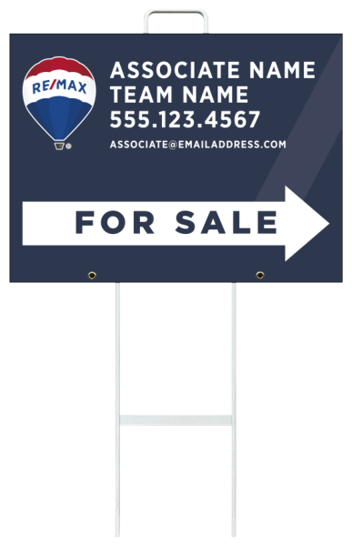 Grab and Go Agent For Sale Sign Panel Unit, 18h x 24w, 4mm Corrugated