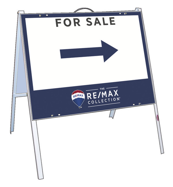 For Sale A-Frame and Sign Panel Unit, 18h x 24w