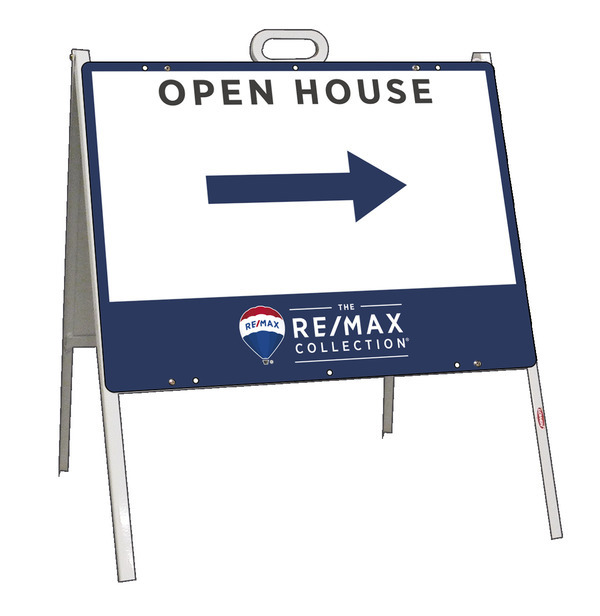 Open House A-Frame and Sign Panel Unit, 18h x 24w