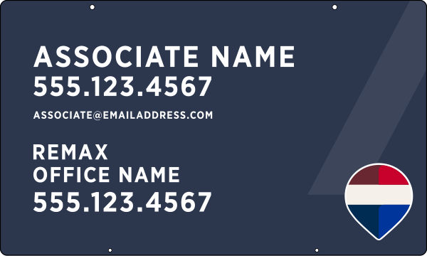 Associate Name Hanging Sign Panel, 18h x 30w, Steel