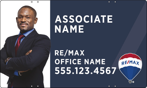 Agent Cut Out Photo Sign Panel, 18h x 30w, Steel