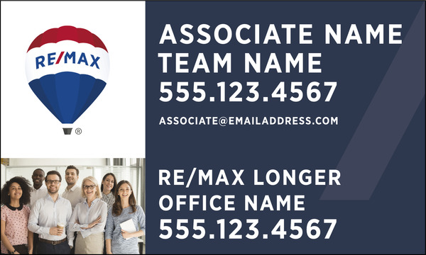 Agent Name & Team Photo Sign Panel, 18h x 30w, 10mm Corrugated Plastic