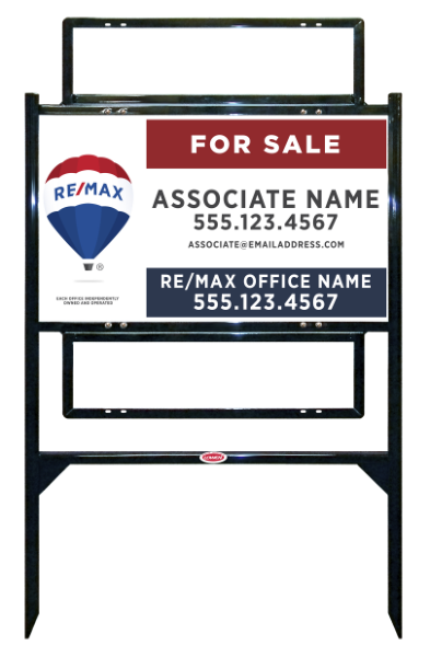 Angle Iron Frame w 2 Rider Insetrs and Agent Name or Team Name Unit, 18h x 30w, Steel