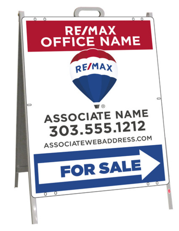 For Sale A-Frame and Sign Panel Unit, 24h x 18w